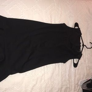 Black mini dress